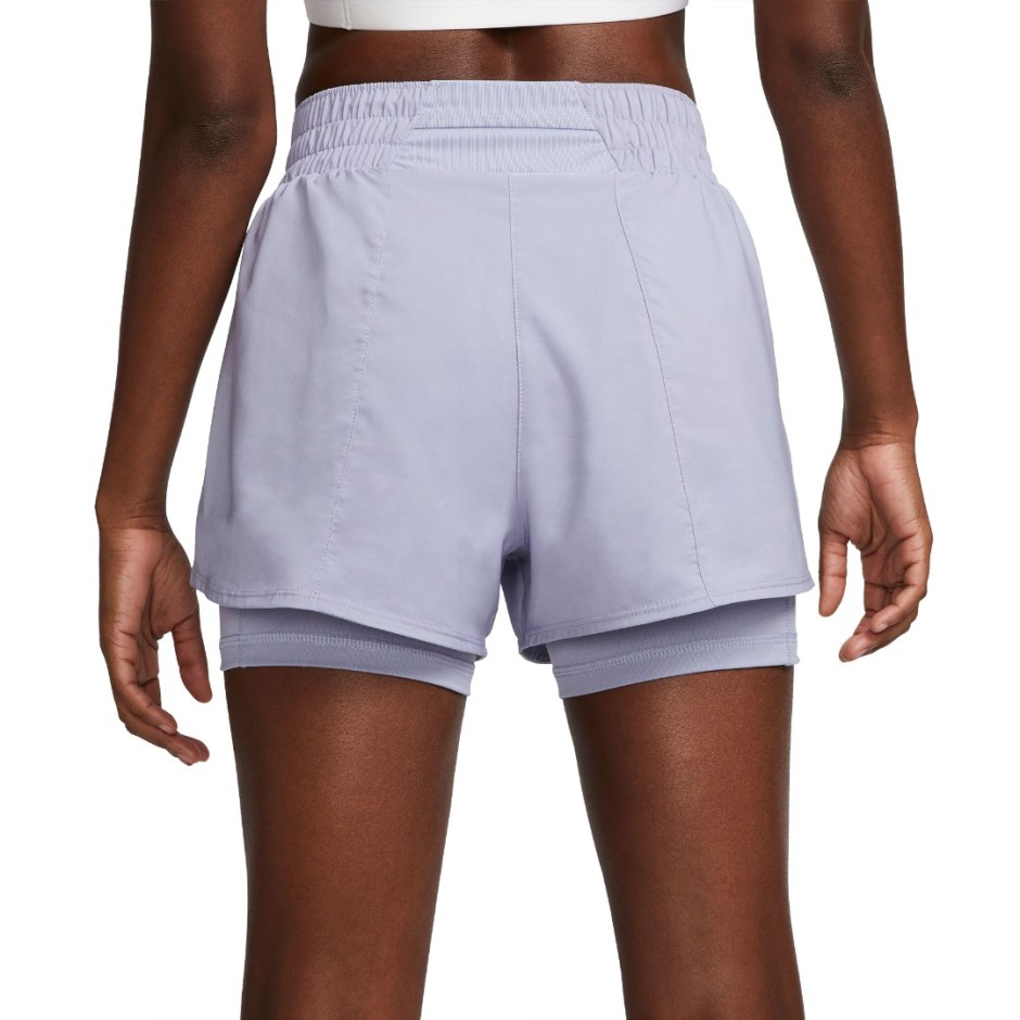 NIKE W NK ONE DF HR 3IN 2N1 SHORT DX6016-519 Lilac
