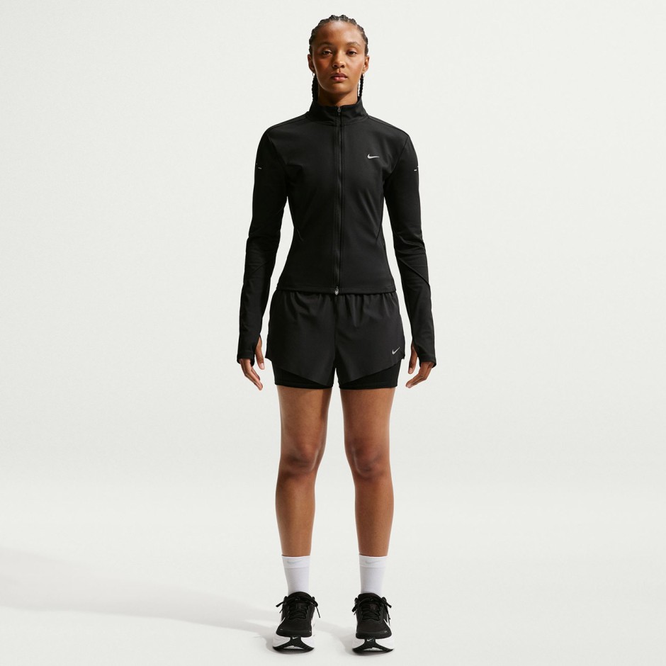 Γυναικείο Σορτς για Τρέξιμο 2 σε 1 Μαύρο - Nike Swift