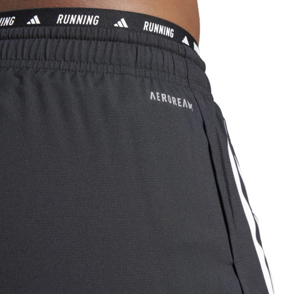 adidas Performance Own The Run 3-Stripes 2-In-1 Μαύρο - Γυναικείο Σορτς για Τρέξιμο