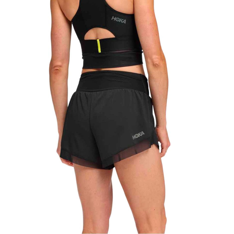 Γυναικείο Σορτς για Τρέξιμο Μαύρο - HOKA ONE ONE Glide 4