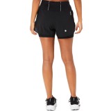 ASICS ROAD 2-N-1 3.5IN SHORT 2012C975-001 Black Image 0
