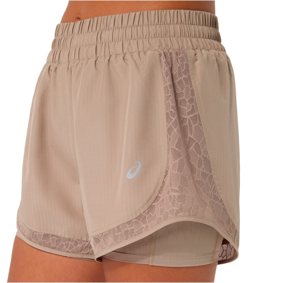 ASICS NAGINO RUN SHORT 2012D491-200 Χακί