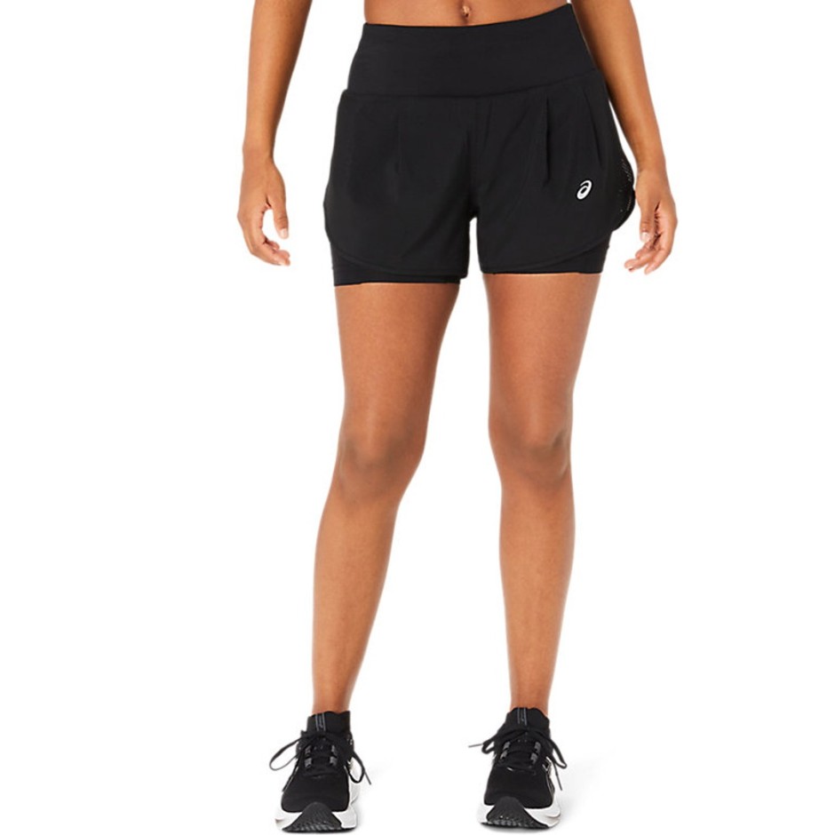 ASICS ROAD 2-N-1 3.5IN SHORT 2012C975-001 Black