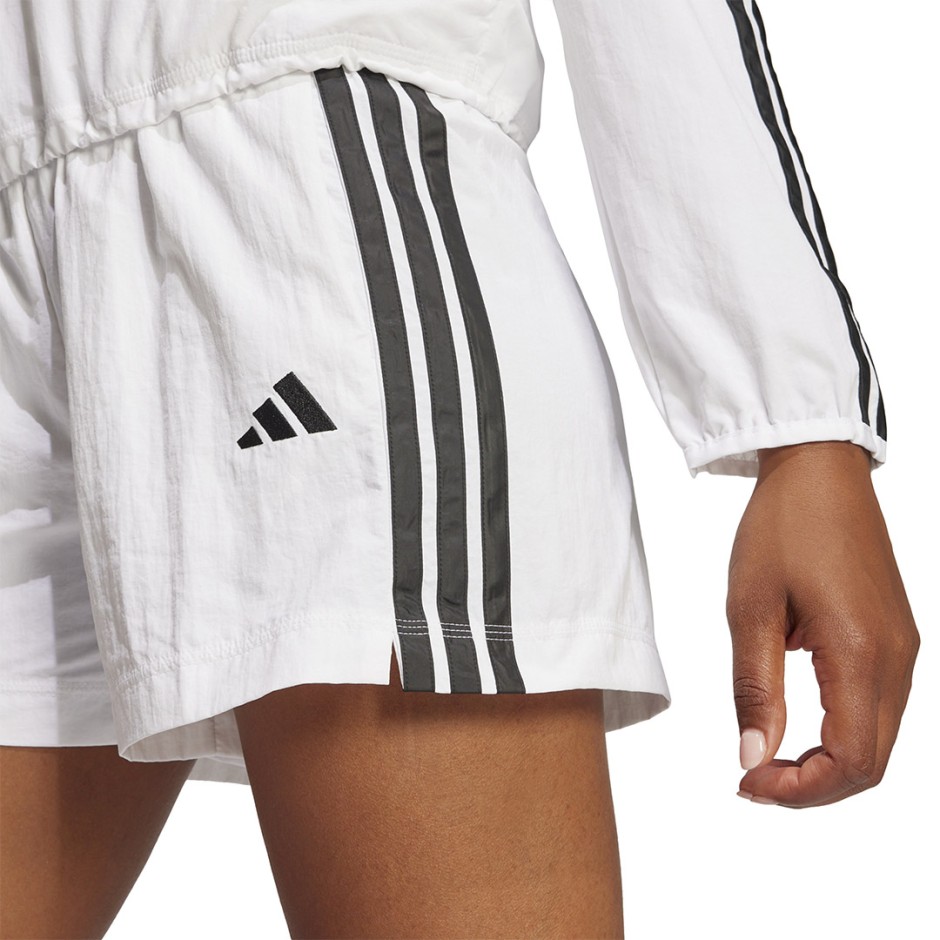 Γυναικείο Σορτς Λευκό - adidas Sportswear Essentials 3-Stripes