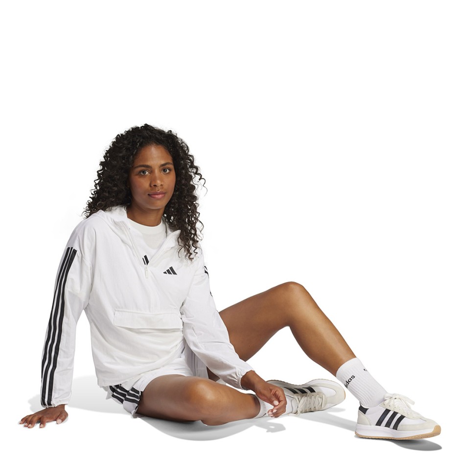 Γυναικείο Σορτς Λευκό - adidas Sportswear Essentials 3-Stripes