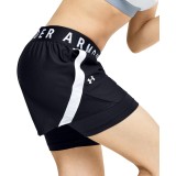 UNDER ARMOUR PLAY UP 2-IN-1 SHORTS 1351981-001 Μαύρο