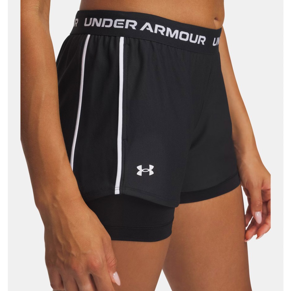Γυναικείο Σορτς Προπόνησης Μαύρο - Under Armour Tech Play Up 2-in-1
