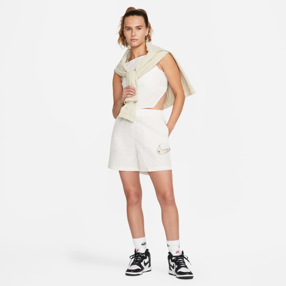 NIKE W NSW SWSH WVN HR SHORT DM6752-030 Ecru