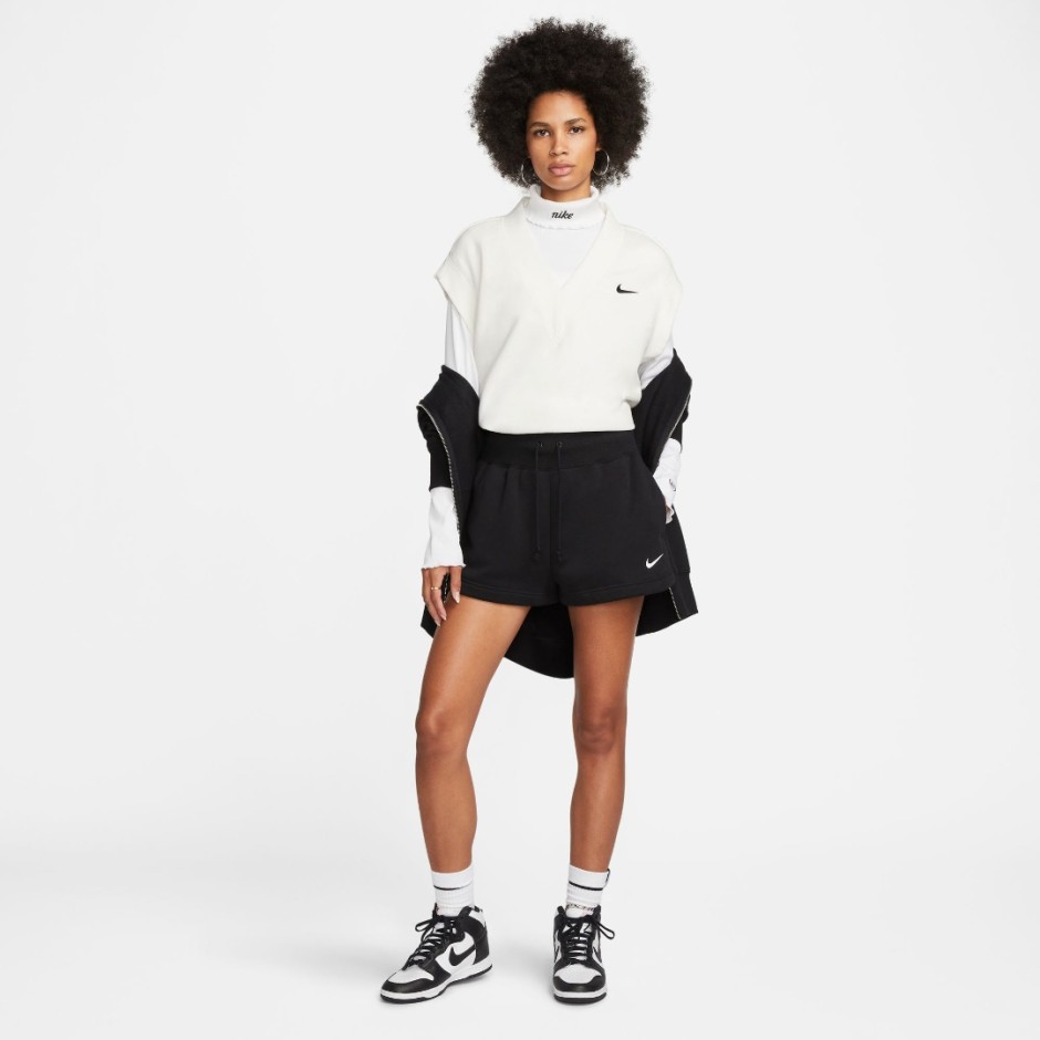 Γυναικείο Σορτς Μαύρο - Nike Sportswear Phoenix Fleece  