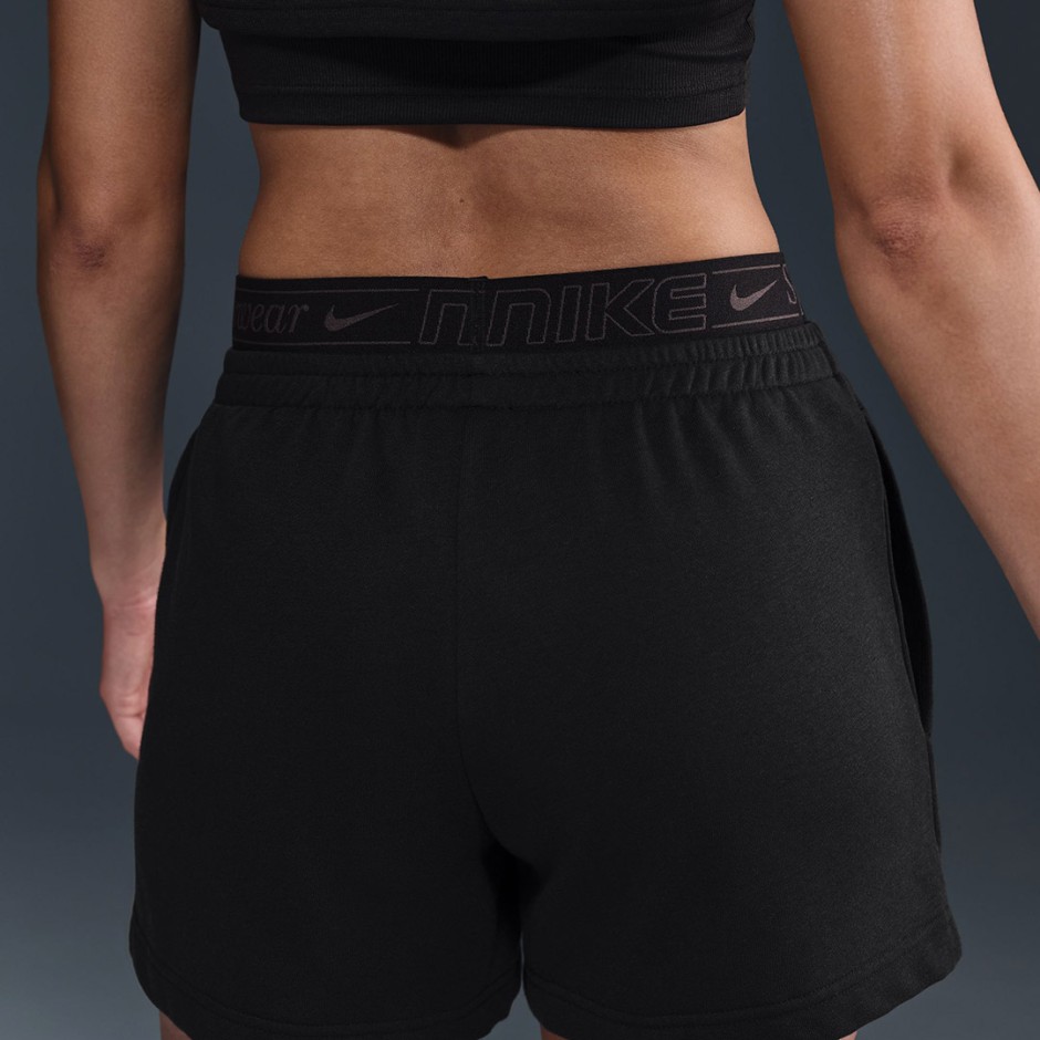 NIKE W NSW CHLL FT 4IN SHORT GLS IB7885-010 Black