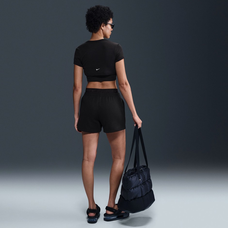 NIKE W NSW CHLL FT 4IN SHORT GLS IB7885-010 Black