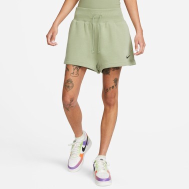 NIKE W NSW PHNX FLC HR SHORT FD1409-386 OLIVE