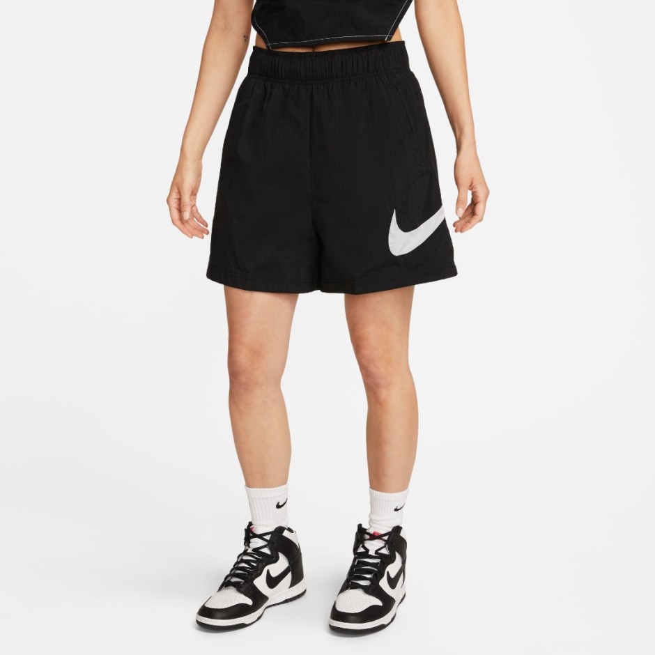 NIKE W NSW ESSNTL WVN HR SHORT HBR DM6739-010 Black