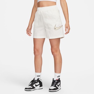 NIKE W NSW SWSH WVN HR SHORT DM6752-030 Ecru