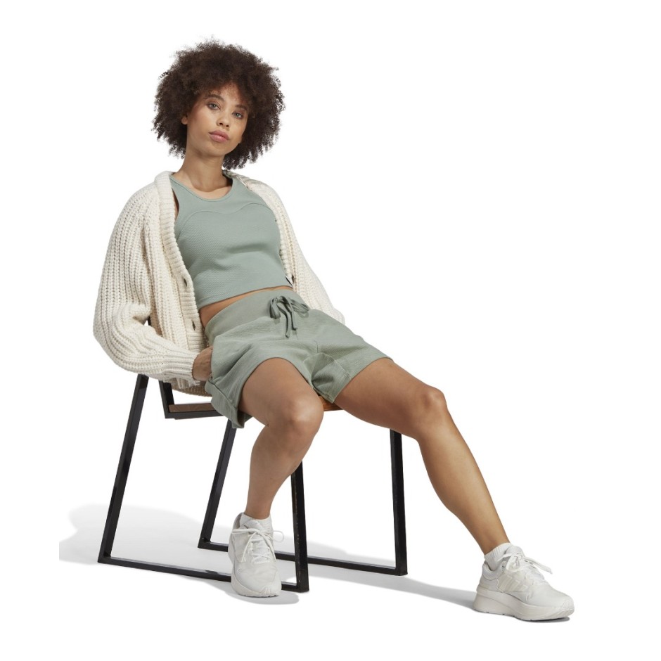 adidas Sportswear LOUNGE TERRY LOOP SHORTS Πράσινο