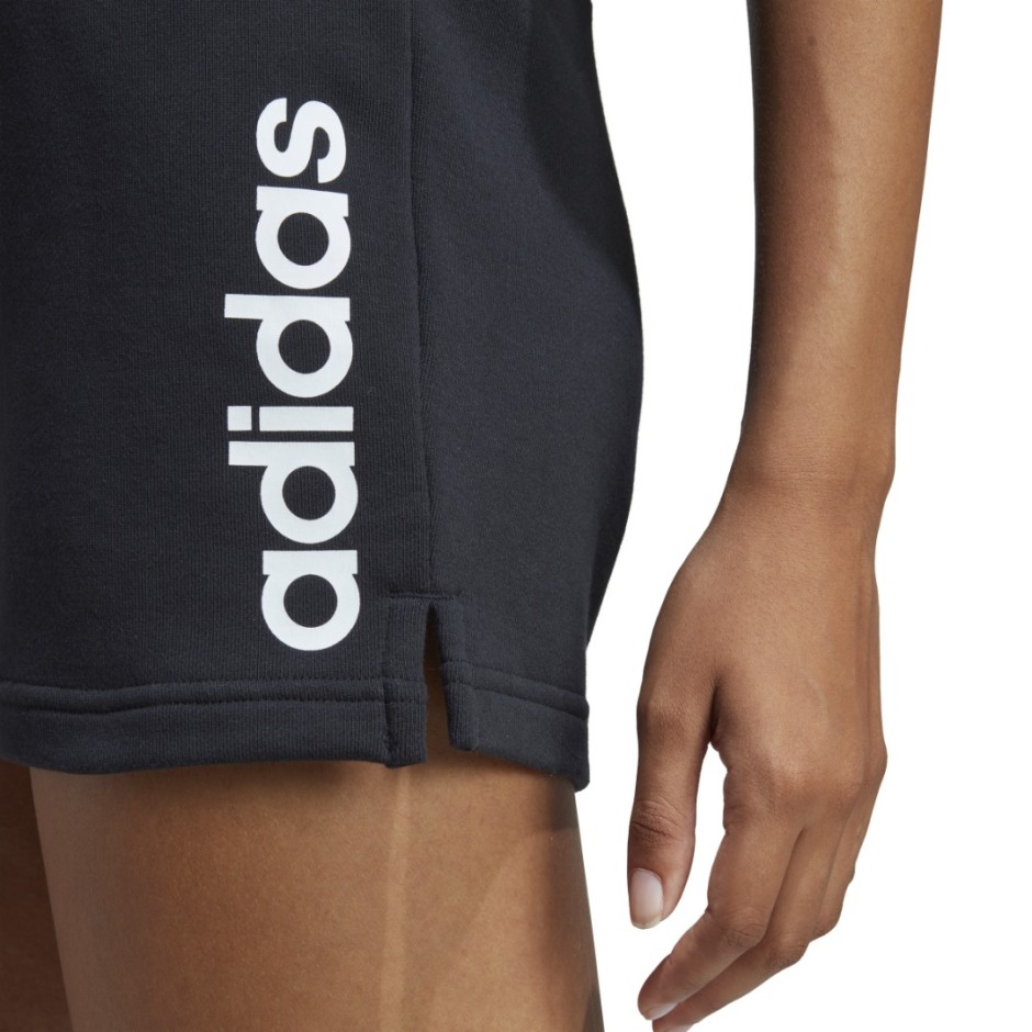 adidas Performance ESSENTIALS LINEAR FRENCH TERRY SHORTS Μαύρο