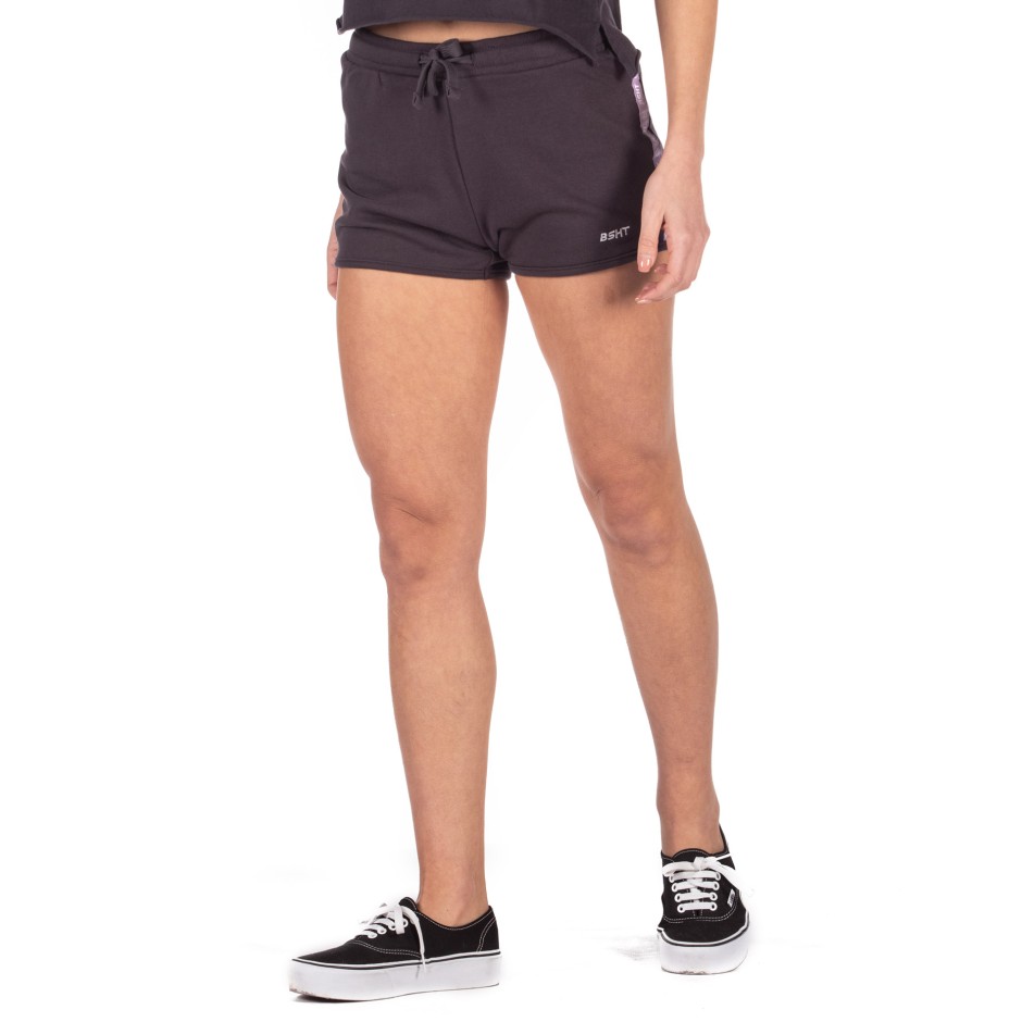 BASEHIT ATHLETIC SWEAT SHORTS 191.BW26.40-EBONY Coal