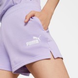 PUMA ESSENTIALS 4" SWEAT SHORTS TR (S) Λιλά Εικόνα 2