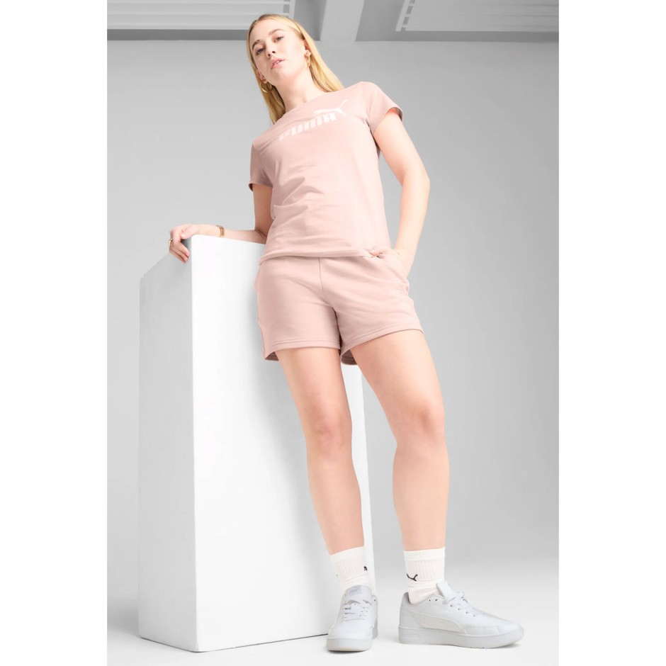 Γυναικείο Σορτς Ροζ - PUMA Essentials Smal No. 1 Logo