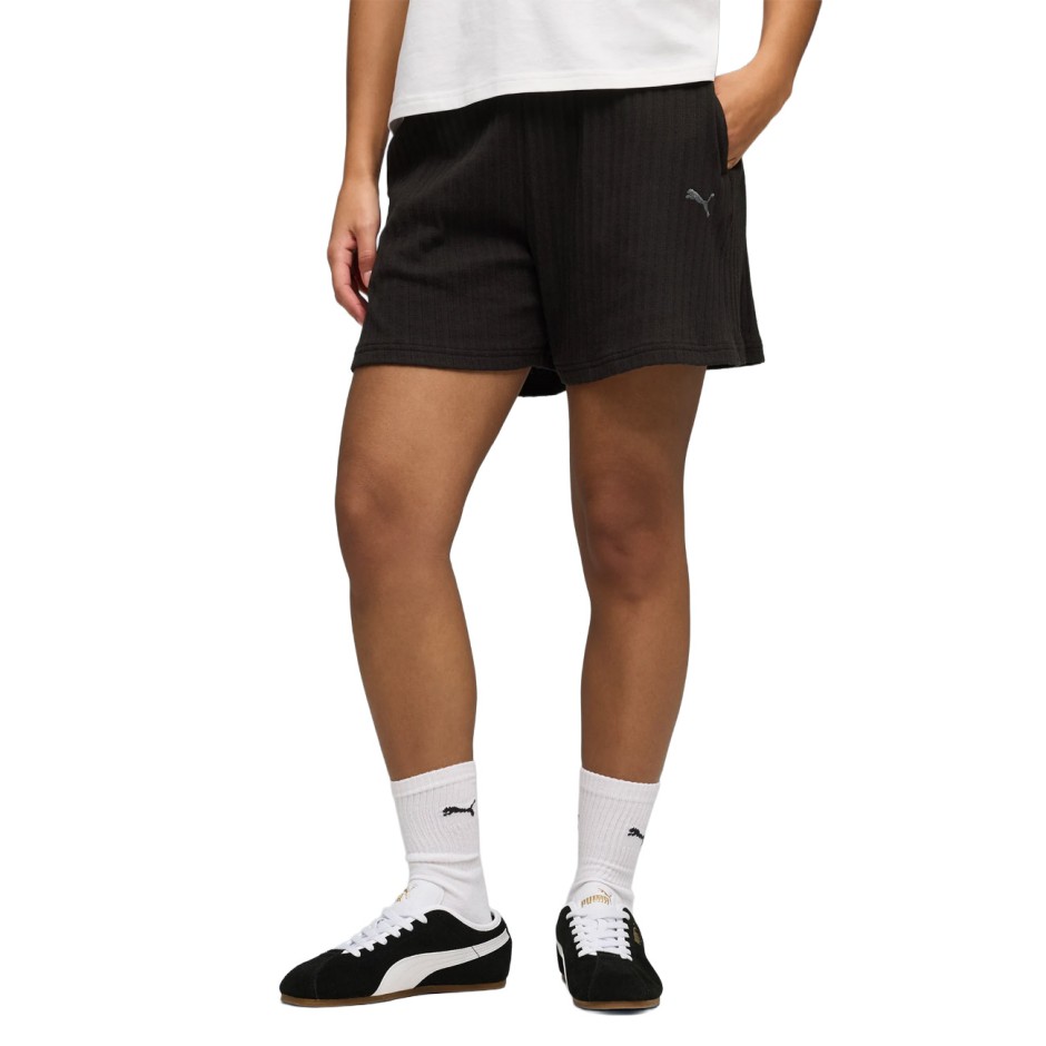 Γυναικείο Σορτς Μαύρο - PUMA Her High-Waist 5"