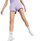 PUMA ESSENTIALS 4" SWEAT SHORTS TR (S) Λιλά Εικόνα 