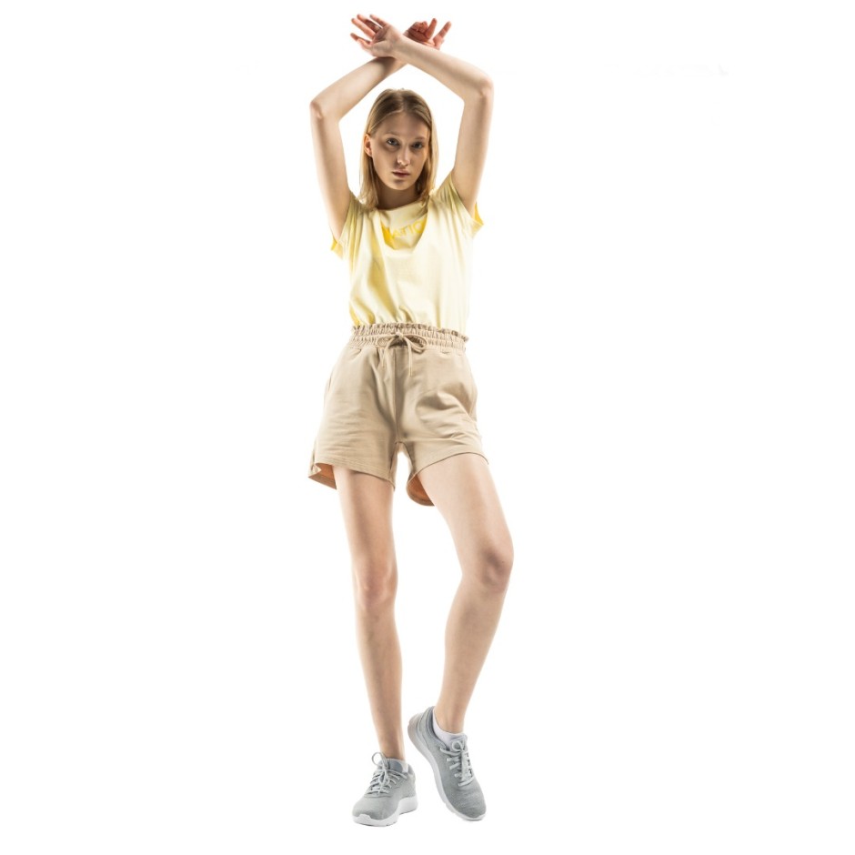 BE:NATION TERRY SHORTS Μπέζ