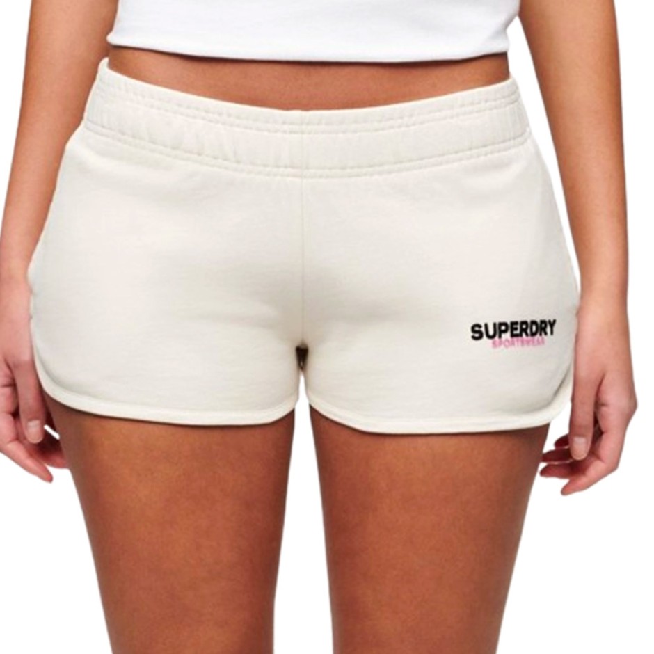 SUPERDRY D3 SDCD SPORTSWEAR LOGO RACER SHORT W7110416A-3KU Ecru