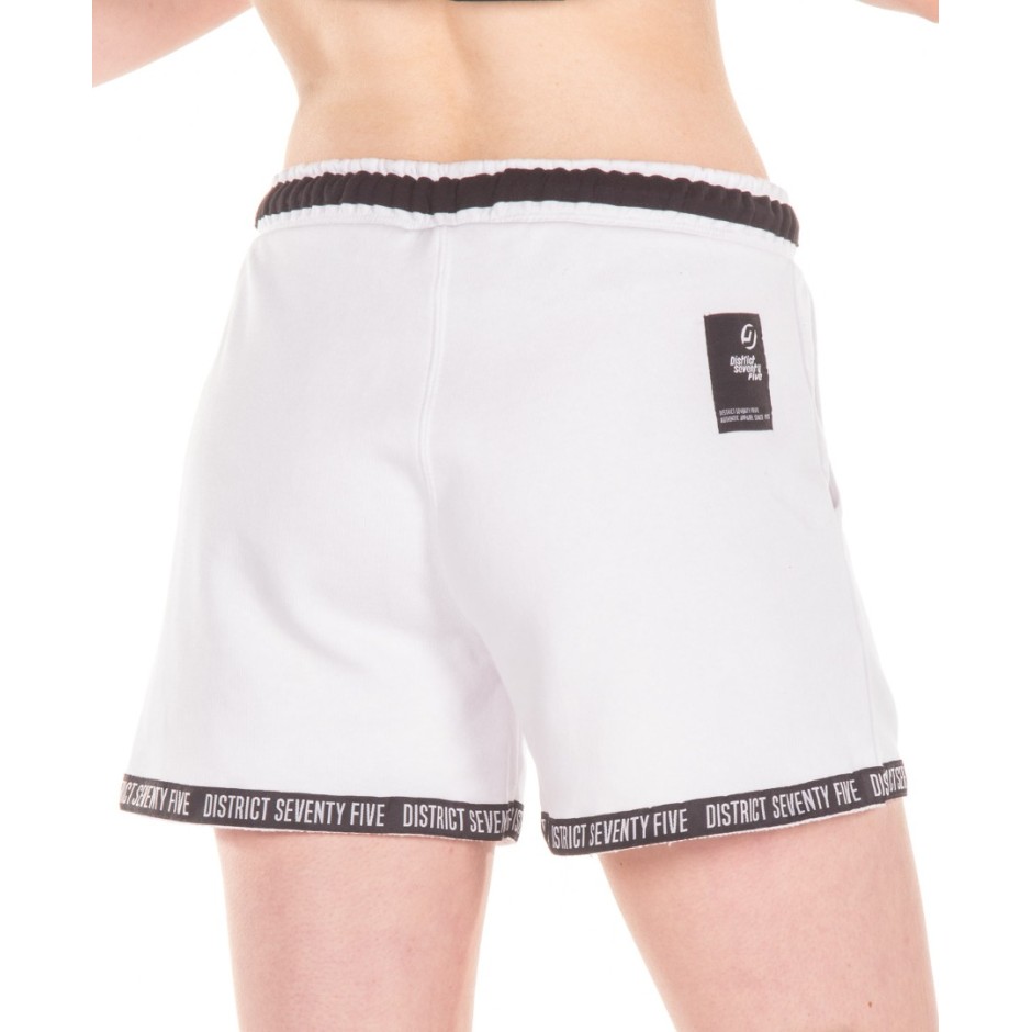 DISTRICT75 WOMEN'S SHORTS 122WSO-272-091 White