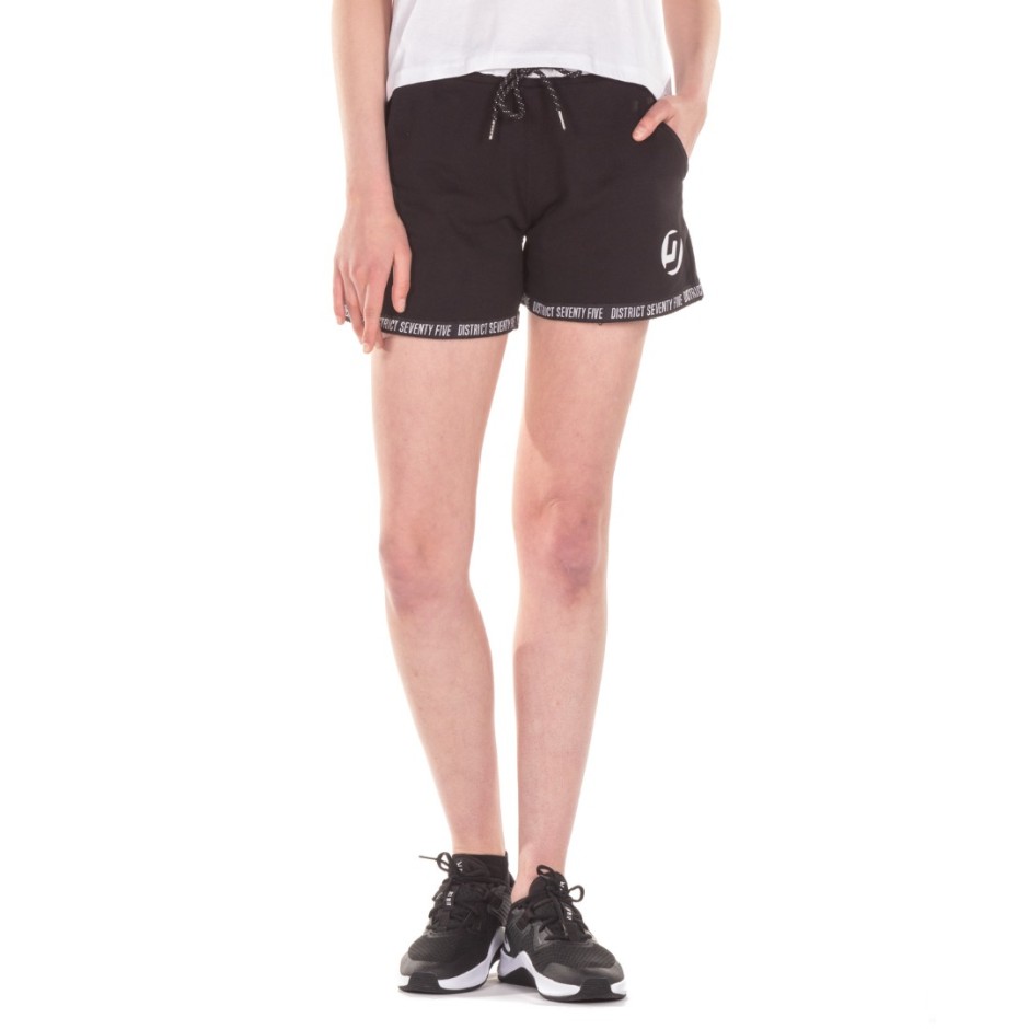 DISTRICT75 WOMEN'S SHORTS 122WSO-272-071 Black