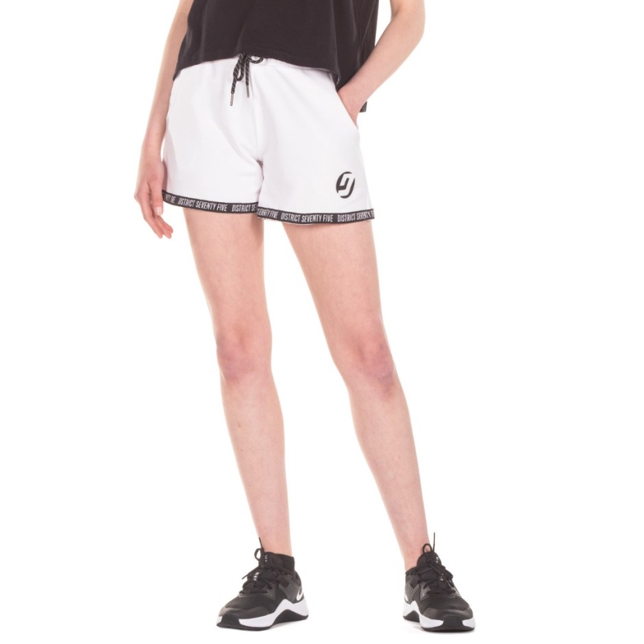 DISTRICT75 WOMEN'S SHORTS 122WSO-272-091 White