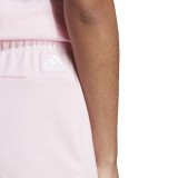 adidas Sportswear Essentials Linear French Terry Ροζ - Γυναικείο Σορτς Εικόνα 2