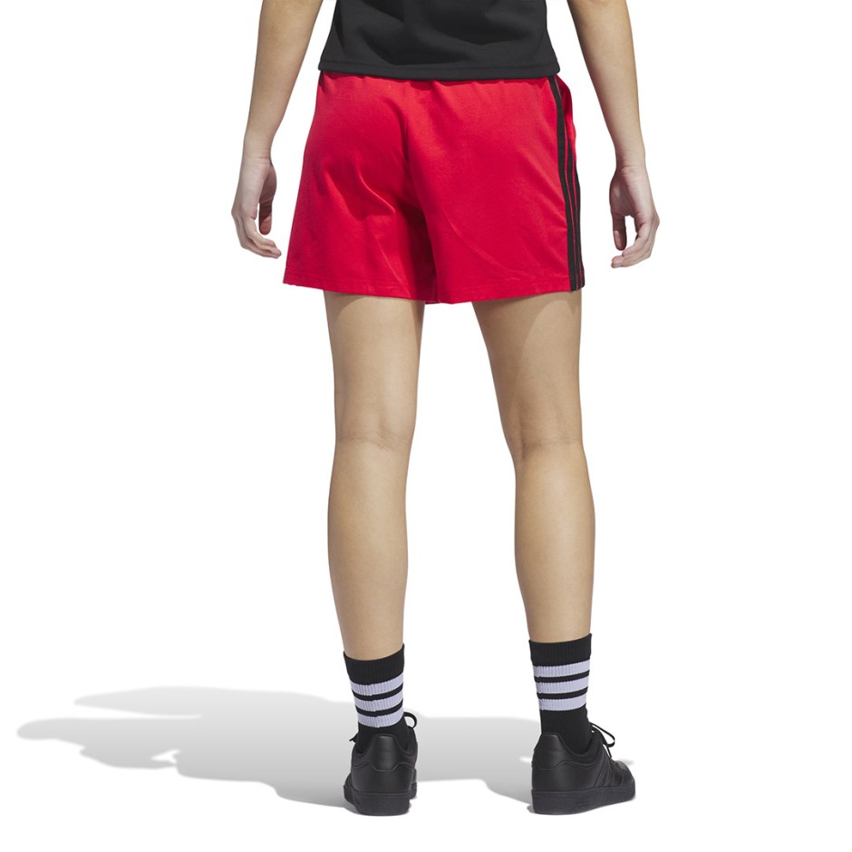 Γυναικείο Σορτς Κόκκινο - adidas Sportswear Essentials 3-Stripes