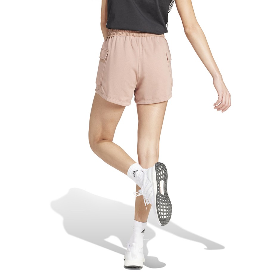 Γυναικείο Σορτς Καφέ - adidas Sportswear Essentials Small Logo French Terry