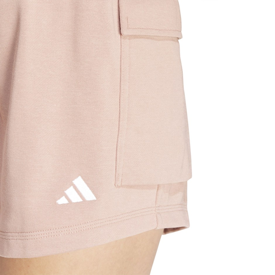 Γυναικείο Σορτς Καφέ - adidas Sportswear Essentials Small Logo French Terry