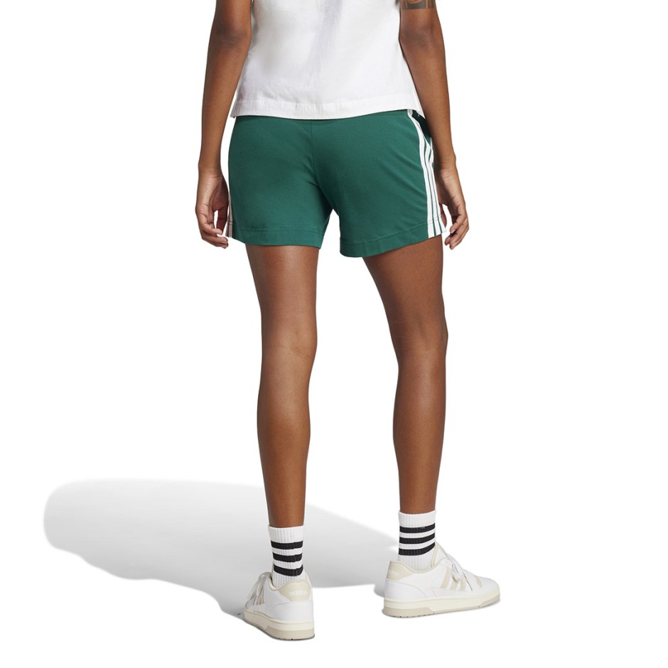 Γυναικείο Σορτς Κυπαρισσί - adidas Sportswear Essentials 3-Stripes