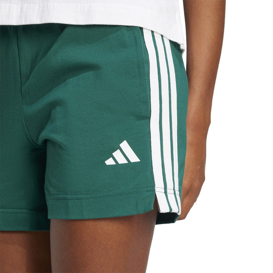 Γυναικείο Σορτς Κυπαρισσί - adidas Sportswear Essentials 3-Stripes