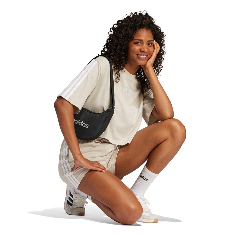 Women's Shorts Beige - adidas Sportswear Essentials 3-Stripes