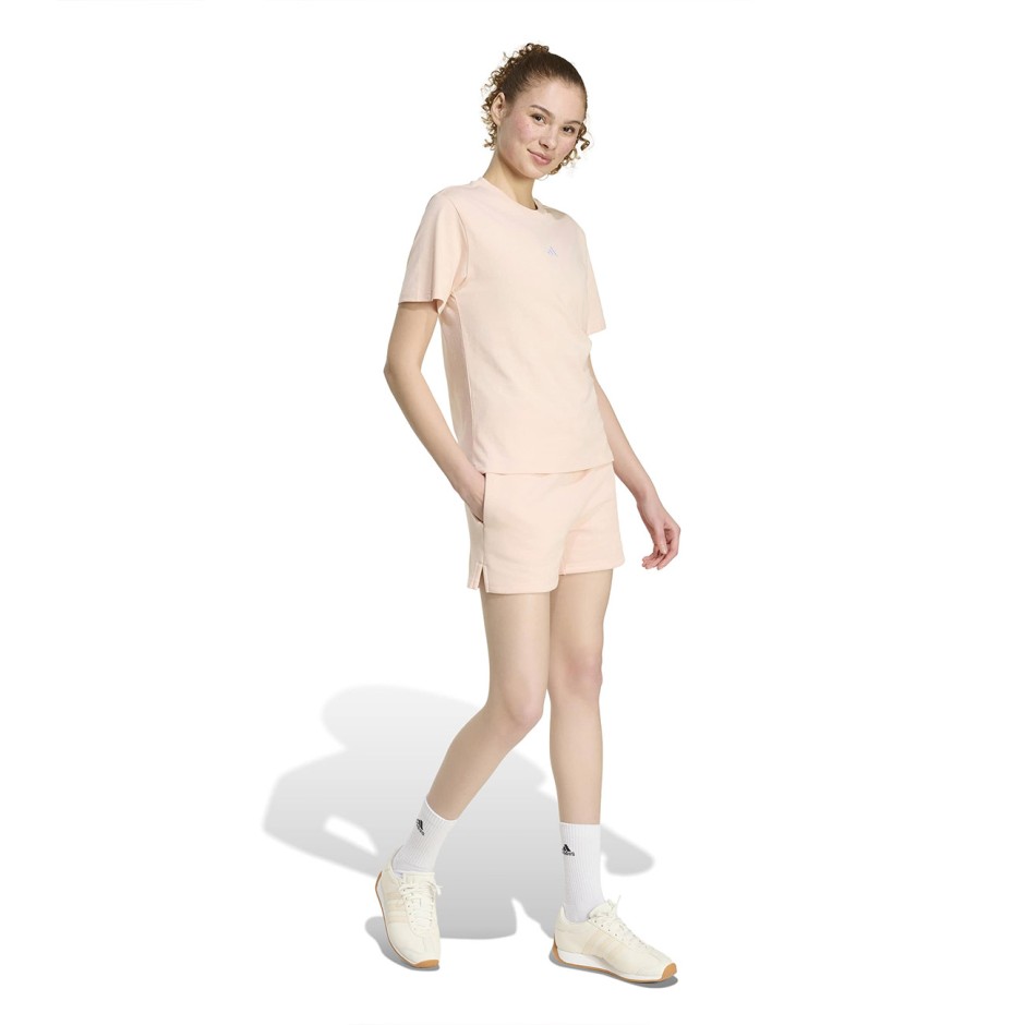 Γυναικείο Σορτς Ροζ - adidas Sportswear Essentials Small Logo Feel Cozy