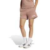 Γυναικείο Σορτς Καφέ - adidas Sportswear Essentials Linear French Terry Εικόνα 