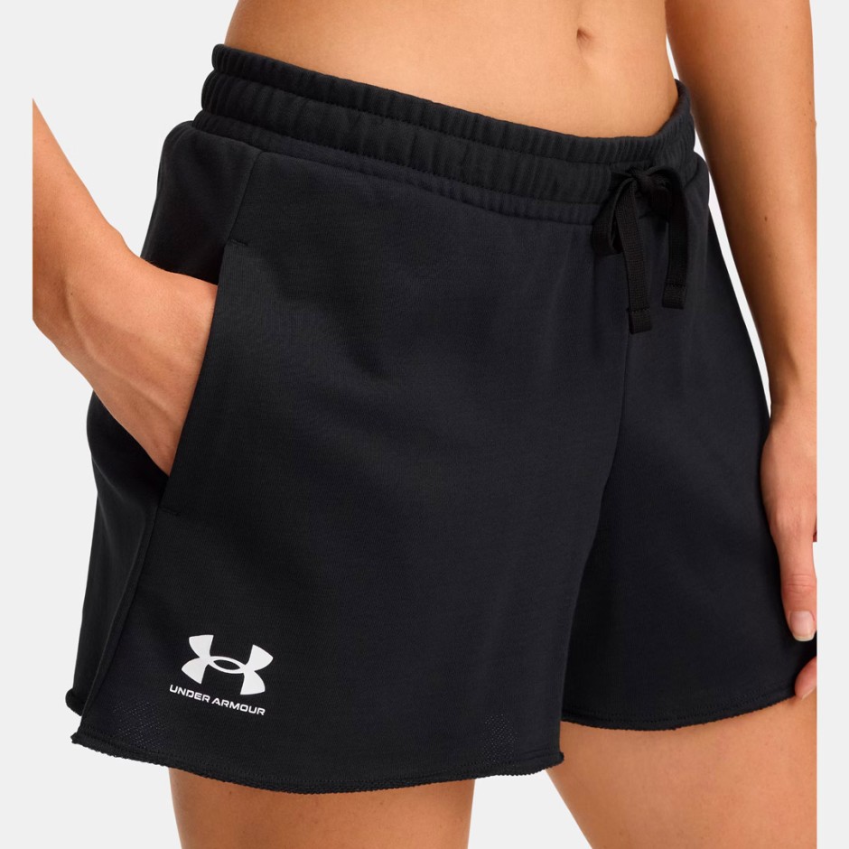 Γυναικεία Βερμούδα Μαύρη - Under Armour Rival Terry