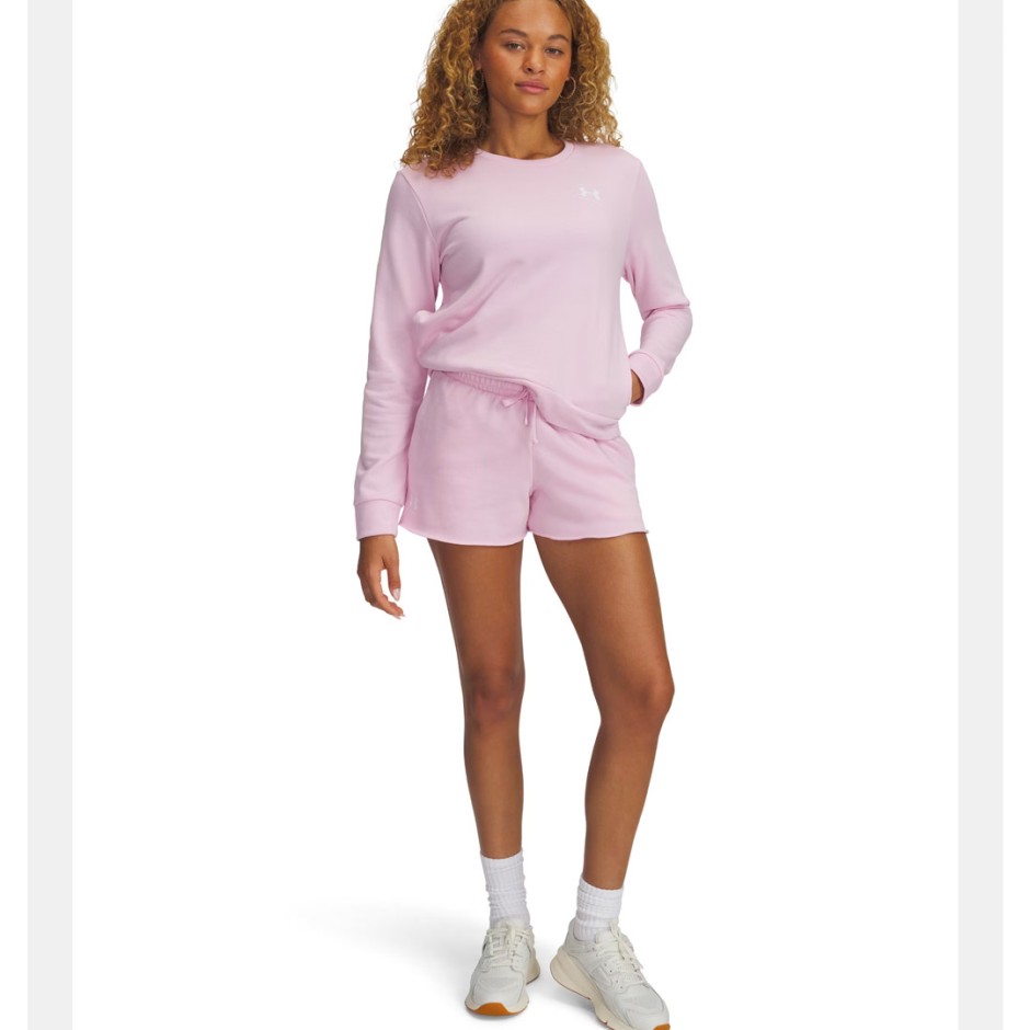 Γυναικεία Βερμούδα Ροζ - Under Armour Rival Terry