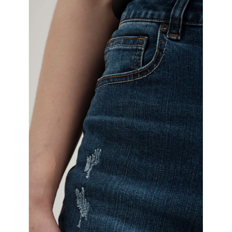 Emerson Μπλε - Γυναικείο Τζιν Σορτς