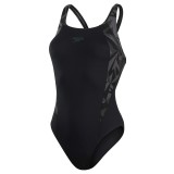Γυναικείο Ολόσωμο Μαγιό SPEEDO HYPERBOOM SPLICE MUSCLEBACK Μαύρο 13470-G718W  Εικόνα 2