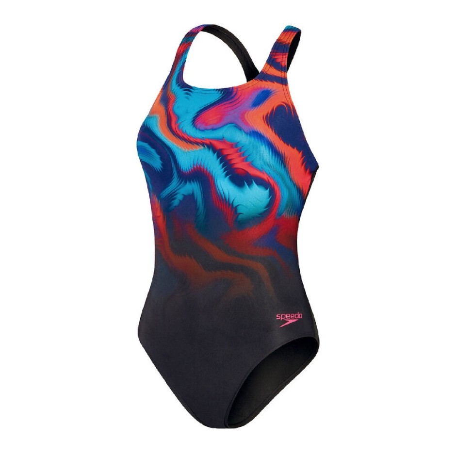 SPEEDO WOMENS DIGITAL PRINTED MEDALIST 0030551-5729W Colorful