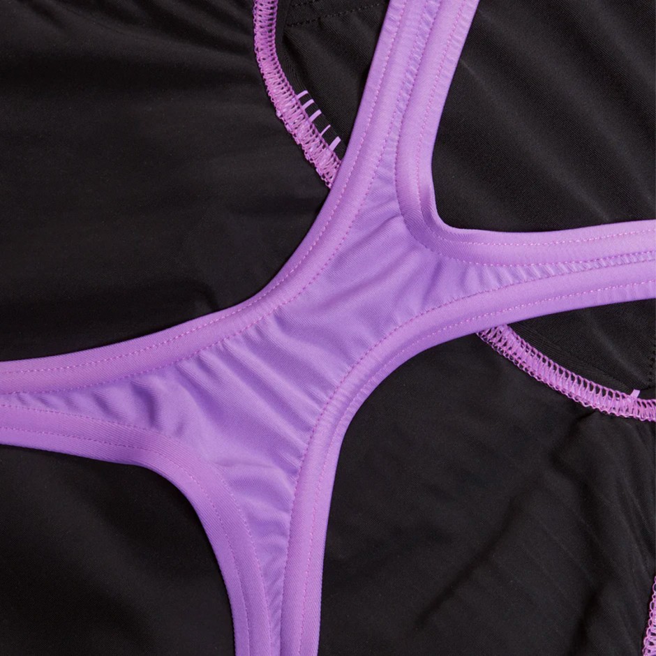 SPEEDO WOMENS MEDLEY LOGO 1 PIECE 8-1347416843 Black