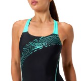 SPEEDO WOMENS MEDLEY LOGO 8-1347416243 Black Image 1