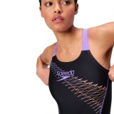 SPEEDO WOMENS MEDLEY LOGO 1 PIECE 8-1347418692 Black Image 2