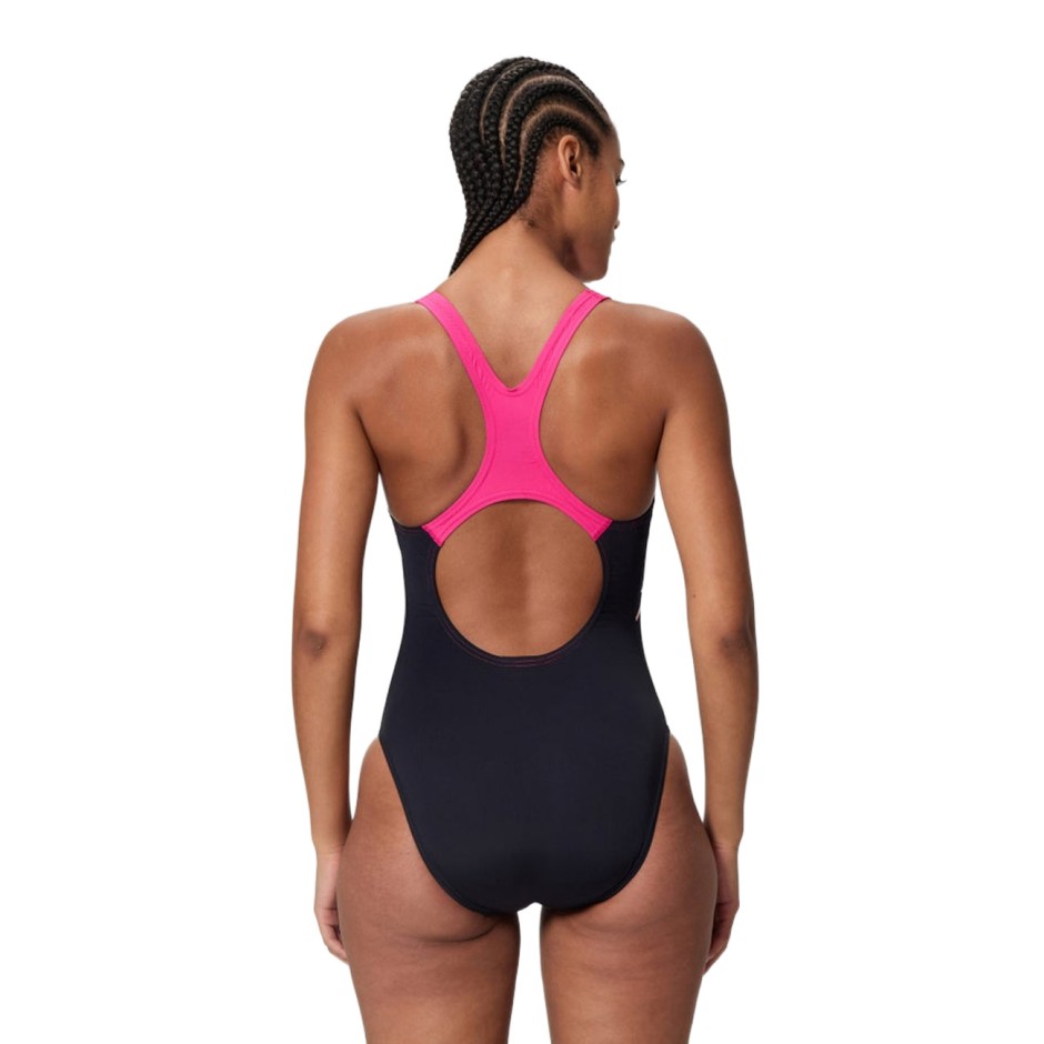 Women's Swimsuit Black - Speedo Medley Logo Medalist
