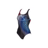 ARENA W OPTICAL WAVES SWIM PRO BACK ONE PIECE 002872-540 Colorful Image 0