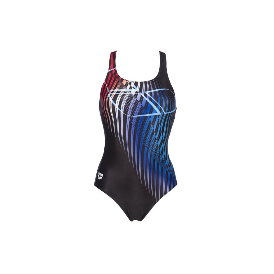 ARENA W OPTICAL WAVES SWIM PRO BACK ONE PIECE 002872-540 Colorful